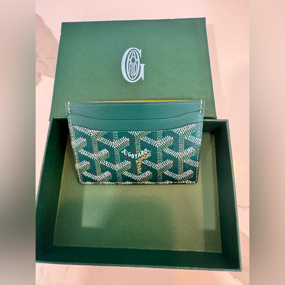 Goyard Saint-Sulpice Card Wallet Green